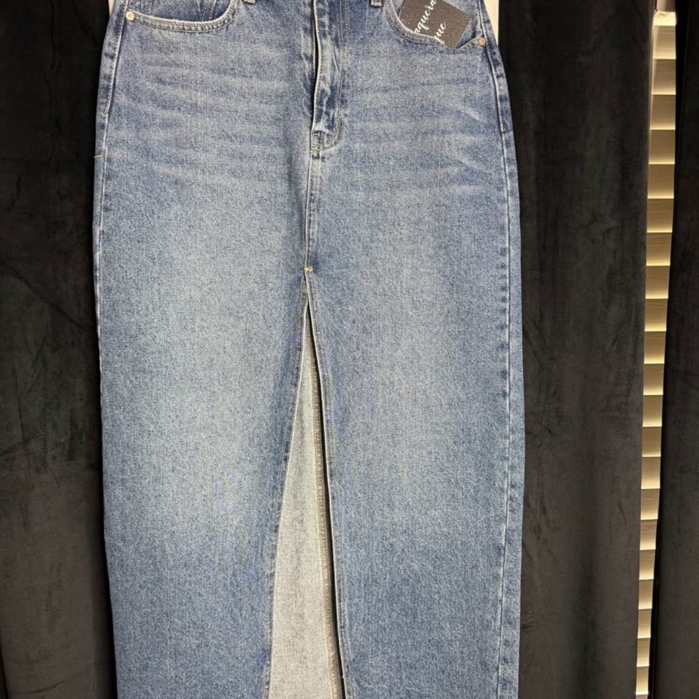 KanCan Blue Maxi Denim Skirt
